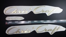 Emblemas de barco Chris Craft ouro 18" + entrega GRÁTIS RÁPIDA DHLL Express - Conjunto de adesivos, usado comprar usado  Enviando para Brazil