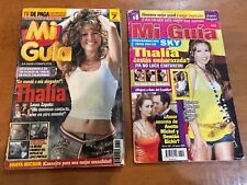THALIA Cover MI GUIA LOT OF 2 MEXICAN MAGAZINES Latin Pop comprar usado  Enviando para Brazil