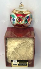 HALLMARK 1999 vidrio soplado recuerdo Navidad adorno "Festival de la Fruta" #1456 segunda mano  Embacar hacia Mexico