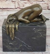 Scultura Figurativa Moderna Astratta In Bronzo Di Una Donna Nuda Erotica Sexy, usado comprar usado  Enviando para Brazil