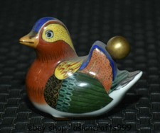 2.6 "Marked Enamel Painted Porcelain Quack-quack Duck Snuff Bottle comprar usado  Enviando para Brazil