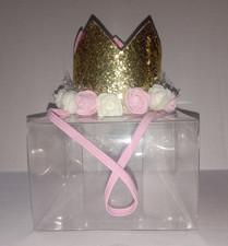 Usado, Chapéu de aniversário bebê coroa flor tiara tiara novo sem etiquetas comprar usado  Enviando para Brazil