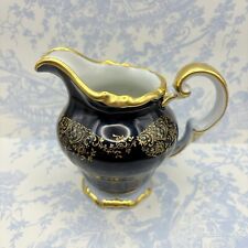 Vintage Genuíno Weimar Cobalto 20003 Katharina Creme Azul Escuro Acabamento Dourado Floral comprar usado  Enviando para Brazil