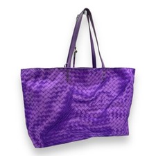 Bolsa tote Bottega Veneta Intrecciolusion de náilon roxa, usado comprar usado  Enviando para Brazil