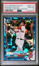 2021 Bowman Draft Sapphire Marcelo Mayer 1st Boston Red Sox BDC-174 PSA 10 comprar usado  Enviando para Brazil