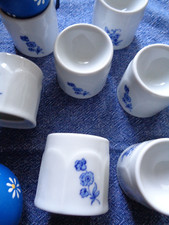 Eierbecher blau weiß gebraucht kaufen  Würzburg