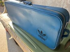Bolsa esportiva Adidas azul turquesa vintage raquete de tênis sem chaves 28,5" X 12", usado comprar usado  Enviando para Brazil