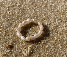 Bague perle eau d'occasion  Saint-Sever