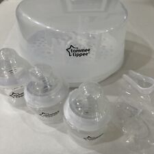 Usado, Esterilizador de mamadeira a vapor para microondas Tommee Tippee, 3 mamadeiras, 2 chupetas comprar usado  Enviando para Brazil