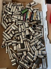 Chaves catraca sae e métricas usadas a granel 1/4" 3/8" 1/2" soquetes de acionamento, usado comprar usado  Enviando para Brazil