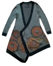 Cardigã DESIGUAL de malha assimétrica frontal aberta tamanho G, usado comprar usado  Enviando para Brazil