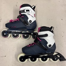 ROLLERBLADE MAXXUM EDGE 90 W PATINS INLINE Feminino EUA Tamanho 9.5 Rosa Branco Azul comprar usado  Enviando para Brazil