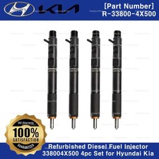 Injetor de combustível diesel recondicionado 338004X500 conjunto de 4 peças para Hyundai Kia comprar usado  Enviando para Brazil