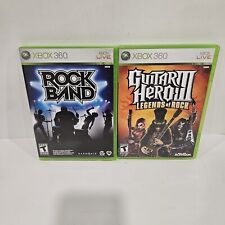 Rockband e Guitar Hero III Legends of Rock (Microsoft Xbox 360) comprar usado  Enviando para Brazil