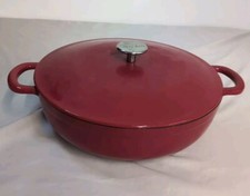 Sur La Mesa Horno Holandés Rojo 5 QT Horno a Mesa Gres Cazuela Cubierta con Tapa segunda mano  Embacar hacia Mexico