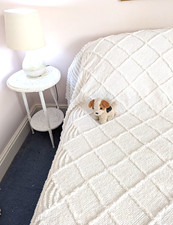 Vintage candlewick bedspread for sale  NOTTINGHAM