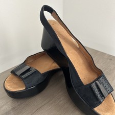 Hobbs black slingbacks for sale  ROMFORD