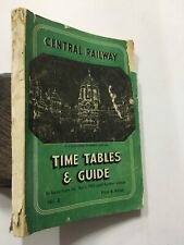 Tablas de tiempo y guía de Central Railway 1955. Bombay. 234 Plus 52 páginas segunda mano  Embacar hacia Argentina