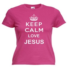 Usado, Camiseta Keep Calm Love Jesus feminina ajuste feminino 13 cores tamanho 6 - 16  comprar usado Usado, Camiseta Keep Calm Love Jesus feminina ajuste feminino 13 cores tamanho 6 - 16  comprar usado  Enviando para Brazil