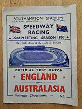 Speedway england australasia for sale  SOUTHAMPTON