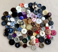 100 small buttons for sale  FLINT