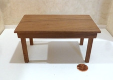 MARK STOCKTON CASA DE BONECAS MINIATURA MESA DE COZINHA DE MADEIRA FEITA À MÃO 1990 comprar usado  Enviando para Brazil