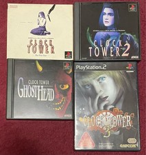 PS1 PS2 CLOCK TOWER 1 2 3 & Ghost Head 4 Game Set Japão HUMAN CAPCOM NTSC-J comprar usado  Enviando para Brazil