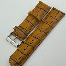 Pulseira de relógio de couro genuíno Invicta original ~Marrom ~26mm ~ Fecho prata comprar usado  Enviando para Brazil