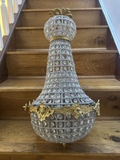 1 bolsa de vidro bronze dourado lustre estilo império iluminação suspensa para salão de baile comprar usado 1 bolsa de vidro bronze dourado lustre estilo império iluminação suspensa para salão de baile comprar usado  Enviando para Brazil