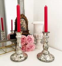 Paire bougeoirs verre d'occasion  Craponne