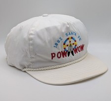 Boné vintage Santa Fe Pow Wow 1982 anos 80 caminhoneiro alça corda nativa americana comprar usado  Enviando para Brazil