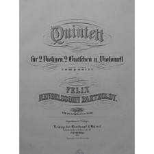 Mendelssohn quintuor quintet d'occasion  Blois