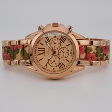 Relógio feminino VIVANI WAC8396KL flores quartzo analógico tamanho. Bateria nova 6 1/2" comprar usado  Enviando para Brazil