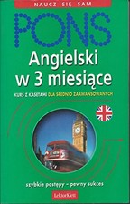 PONS Angielski w 3 miesiące dla średnio zaawansowanych-Henryk Kr na sprzedaż  Wysyłka do Poland