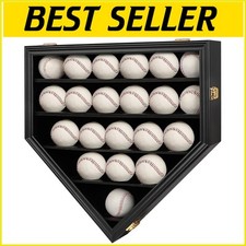 Vitrine de beisebol acrílica à prova de quebra com trava antirroubo e forro de veludo, usado comprar usado  Enviando para Brazil