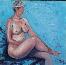 Blue study oils for sale  LONDON