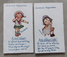 GALLAHER'S KUTE KIDS 1916 ANTYCZNE KARTY PAPIEROSOWE 83 , 87 . . na sprzedaż  Wysyłka do Poland