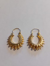 9ct gold creole earrings for sale  DARTFORD