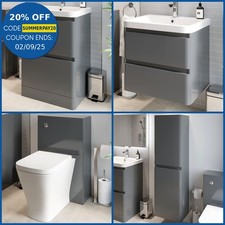 Grey bathroom furniture for sale  EVESHAM