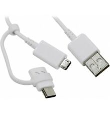 CABLE USB COMBO 2 en 1 MICRO USB & TYPE C SAMSUNG ORIGINAL  1M20 BLANC comprar usado  Enviando para Brazil