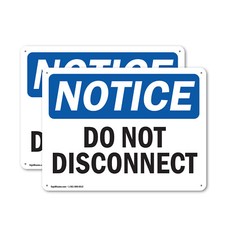 (pacote com 2) Adesivo de metal plástico placa de aviso OSHA não desconecte comprar usado  Enviando para Brazil