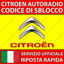 ✅CITROEN RADIO CODICE DI SBLOCCO AIRCROSS BERLINGO C1 C3 C4 C5 JUMPY PICASSO✅ comprar usado  Enviando para Brazil
