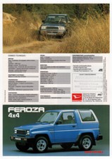 1993 DAIHATSU Feroza 4X4 Vintage Original Impressão Dupla Face Folheto AD | França, usado comprar usado  Enviando para Brazil