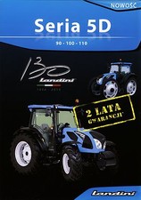Landini 5D Series 2014 catalogue brochure tracteur Traktor tractor, używany na sprzedaż  PL