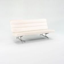 1964 Raro Eames para Herman Miller 3473 Sofá de Três Lugares em Branco Naugahyde #2 comprar usado  Enviando para Brazil