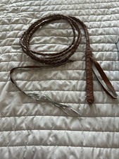 Genuine leather bullwhip for sale  Blanco