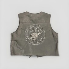 Leather biker vest for sale  Hermitage