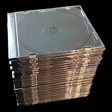 Thin Clear CD Jewel Cases Black Back with Clear Cover - 25pcs comprar usado  Enviando para Brazil