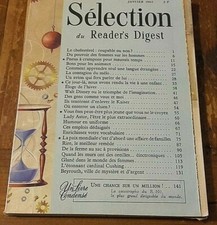 Selection reader digest d'occasion  Bourg-en-Bresse