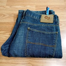 Jeans masculino Bench OJ revisado 33x32 algodão denim azul lavagem escura reto comprar usado  Enviando para Brazil